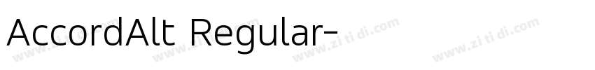 AccordAlt Regular字体转换
